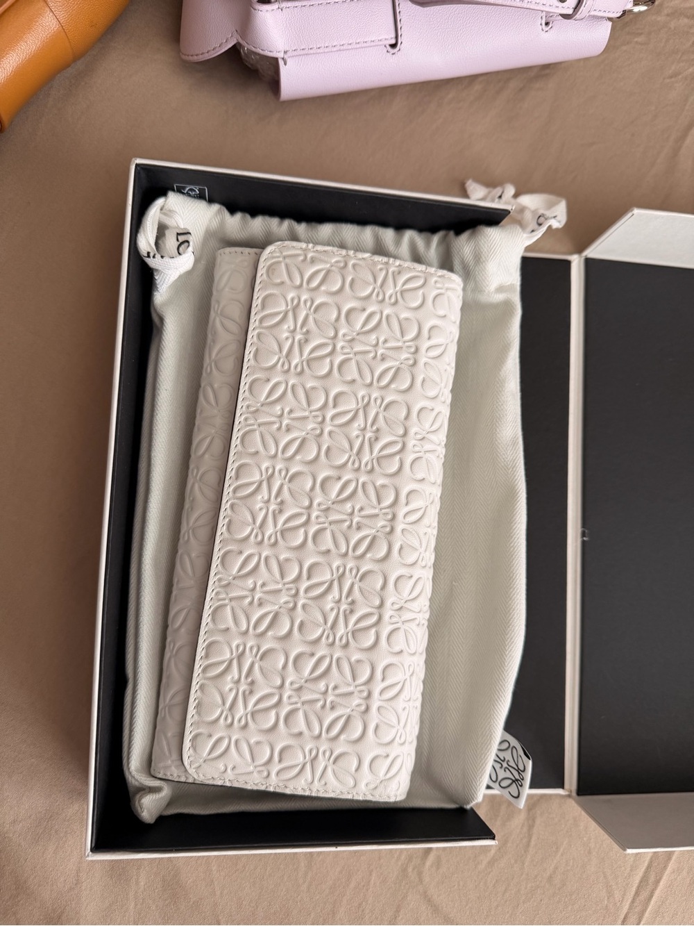 Loewe Anagram Leather Long Wallet